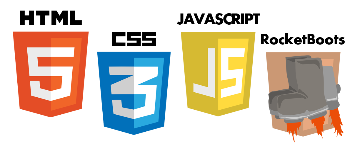 HTML5, CSS3, JavaScript, RocketBoots